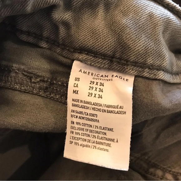 American Eagle Gray Wash Next Level Flex Denim Jeans Size 29x34 - Picture 5 of 5